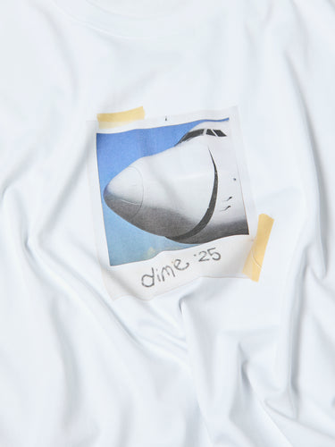 Dime - Plane T-Shirt in White