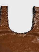 Dries Van Noten - Large Leather Tote Bag in Tan
