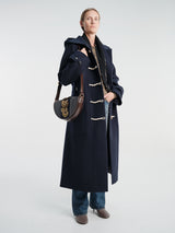 Dries Van Noten - Ruffle Coat in Navy