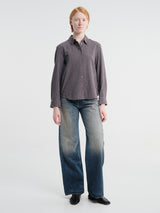 Dunst - Essential Slim Checked Shirt in Brown