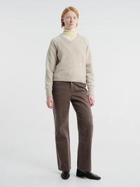 Dunst - Brushed Straight Jeans in Khaki Brown