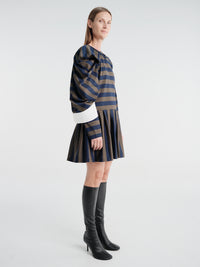 Fidan Novruzova - Noemie Polo Dress in Navy & Khaki