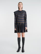 Fidan Novruzova - Noemie Polo Dress in Navy & Khaki
