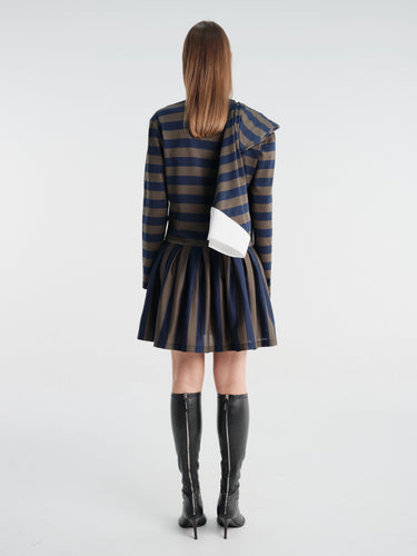 Fidan Novruzova - Noemie Polo Dress in Navy & Khaki