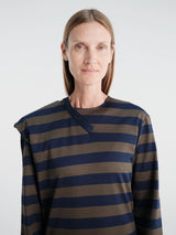 Fidan Novruzova - Noemie Polo Dress in Navy & Khaki