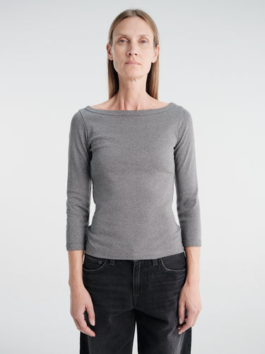 FLORE FLORE - Steffi Tee in Melee Grey