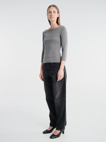 FLORE FLORE - Steffi Tee in Melee Grey