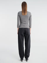FLORE FLORE - Steffi Tee in Melee Grey
