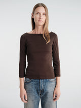 FLORE FLORE - Steffi Tee in Dark Brown