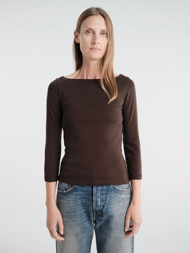 FLORE FLORE - Steffi Tee in Dark Brown