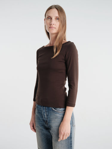 FLORE FLORE - Steffi Tee in Dark Brown