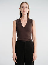 FLORE FLORE - Dewi Tank in Dark Brown