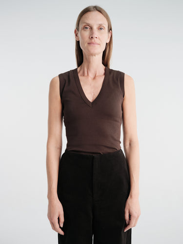 FLORE FLORE - Dewi Tank in Dark Brown