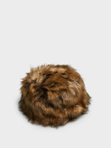 The Frankie Shop - Bansko Faux Fur Hat in Beige