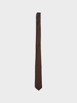 The Frankie Shop - Lene Dotted Jacquard Tie in Brown and White