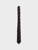 The Frankie Shop - Lene Striped Tie in Burgundy