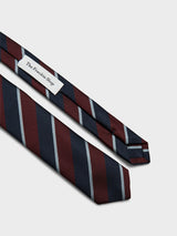 The Frankie Shop - Lene Striped Tie in Burgundy