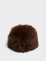 The Frankie Shop - Bansko Faux Fur Hat in Brown