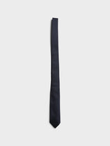 The Frankie Shop - Lene Dotted Jacquard Tie in Blue and White