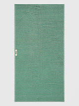 Tekla - Terry Towel in Teal Green Stripes