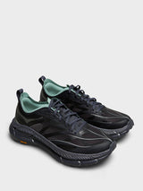 Hoka One One - U Mafate Speed 4 Lite Sneakers in Charcoal Grey and Jade