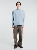 Horses - Bateau Neck Pullover in Aqua