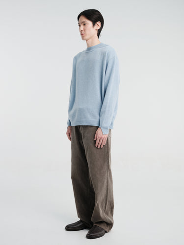 Horses - Bateau Neck Pullover in Aqua