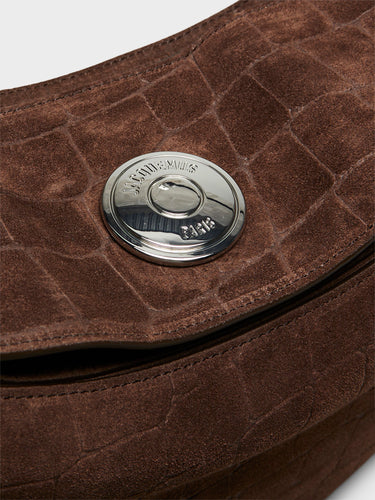 Jacquemus - Le Ovalo Hobo Bag in Dark Brown