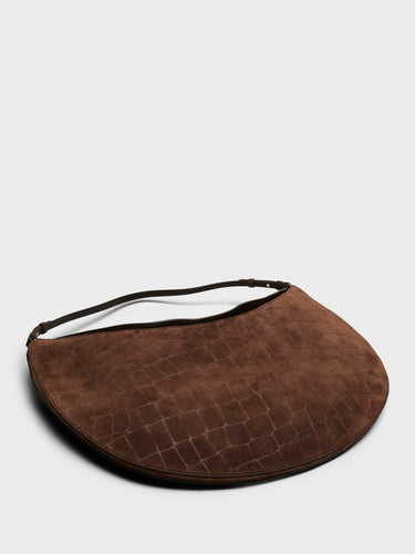 Jacquemus - Le Ovalo Hobo Bag in Dark Brown