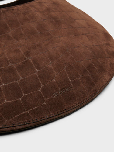 Jacquemus - Le Ovalo Hobo Bag in Dark Brown