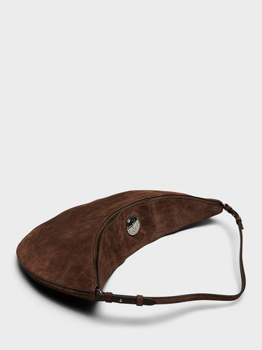 Jacquemus - Le Ovalo Hobo Bag in Dark Brown