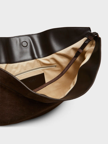 Jacquemus - Le Ovalo Hobo Bag in Dark Brown