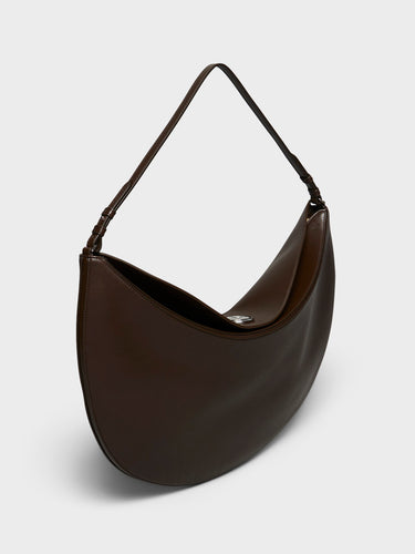 Jacquemus - Le Ovalo Hobo Bag in Midnight Brown