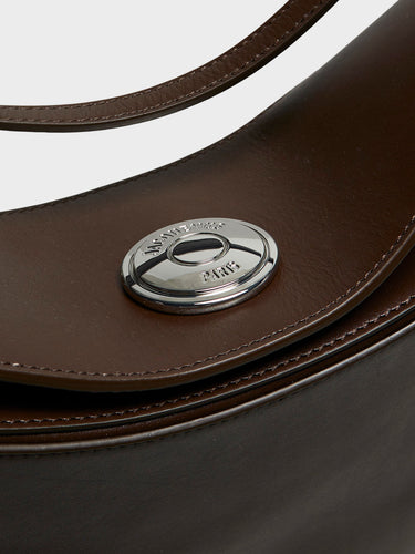 Jacquemus - Le Ovalo Hobo Bag in Midnight Brown