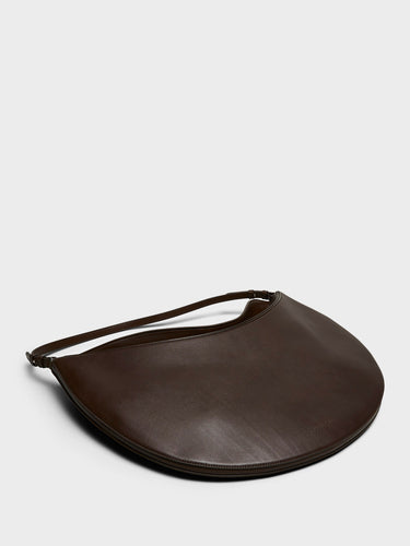 Jacquemus - Le Ovalo Hobo Bag in Midnight Brown