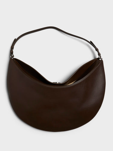 Jacquemus - Le Ovalo Hobo Bag in Midnight Brown