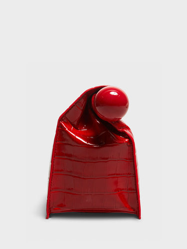 Jacquemus - La Pochette Rond Carre Bag in Red