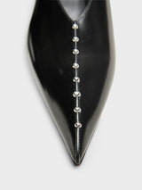 Jil Sander - Slingback Spazzolato in Shiny Black