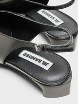 Jil Sander - Slingback Spazzolato in Shiny Black