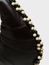Lemaire - Mini Fortune Bag with Beads in Dark Chocolate