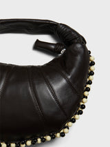 Lemaire - Mini Fortune Bag with Beads in Dark Chocolate