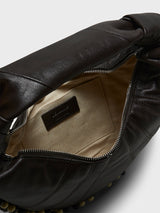 Lemaire - Mini Fortune Bag with Beads in Dark Chocolate