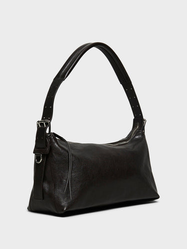 Lemaire - Belted Baguette Bag in Dark Chocolate
