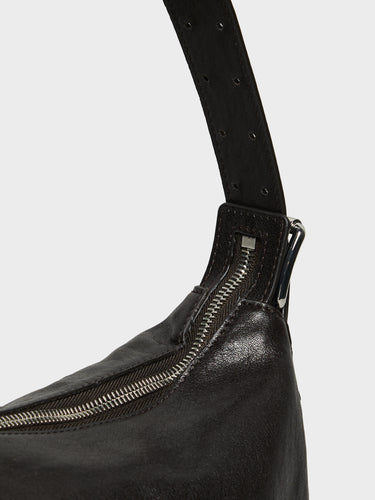 Lemaire - Belted Baguette Bag in Dark Chocolate