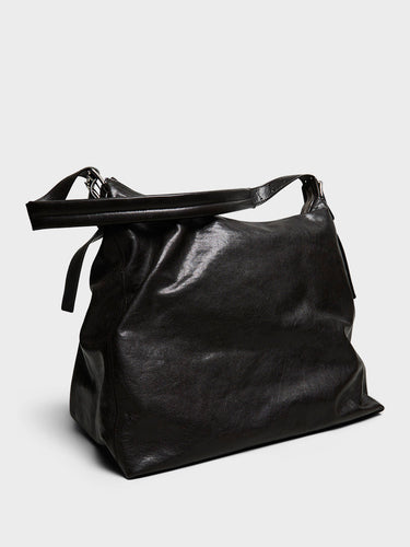 Lemaire - Belted Hobo Bag in Dark Chocolate