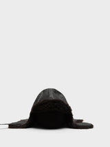 Lemaire - Reversible Shearling Chapka in Onyx
