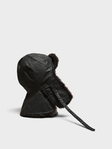 Lemaire - Reversible Shearling Chapka in Onyx