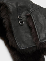 Lemaire - Reversible Shearling Chapka in Onyx