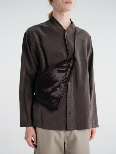 Lemaire - Pocket Scarf Bag in Dark Chocolate