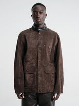 Lemaire - Welder Suede Jacket in Ganache